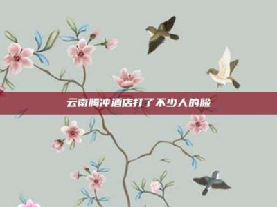 云南腾冲酒店打了不少人的脸